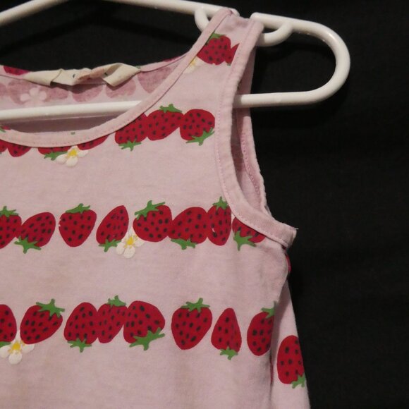 H&M | 2-4 years | Sleeveless Pink Summer Dress With Allover Strawberry Print - Picture 5 of 16
